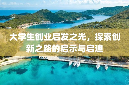 大学生创业启发之光，探索创新之路的启示与启迪