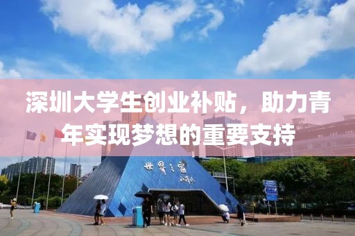 深圳大学生创业补贴，助力青年实现梦想的重要支持