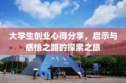 大学生创业心得分享，启示与感悟之路的探索之旅