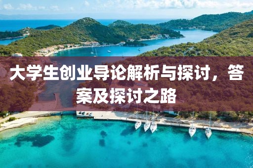 大学生创业导论解析与探讨，答案及探讨之路