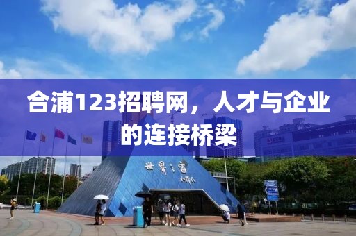 合浦123招聘网，人才与企业的连接桥梁