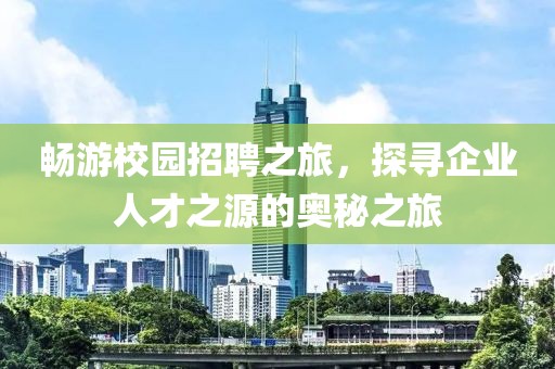 畅游校园招聘之旅，探寻企业人才之源的奥秘之旅