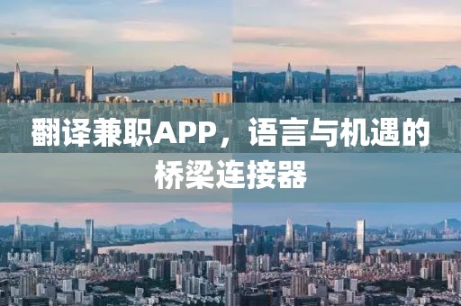 翻译兼职APP，语言与机遇的桥梁连接器